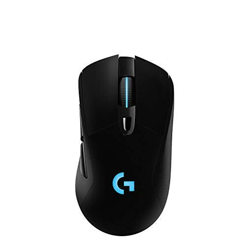 Black Wireless Gaming Mouse with Rubber Side Grips Q310