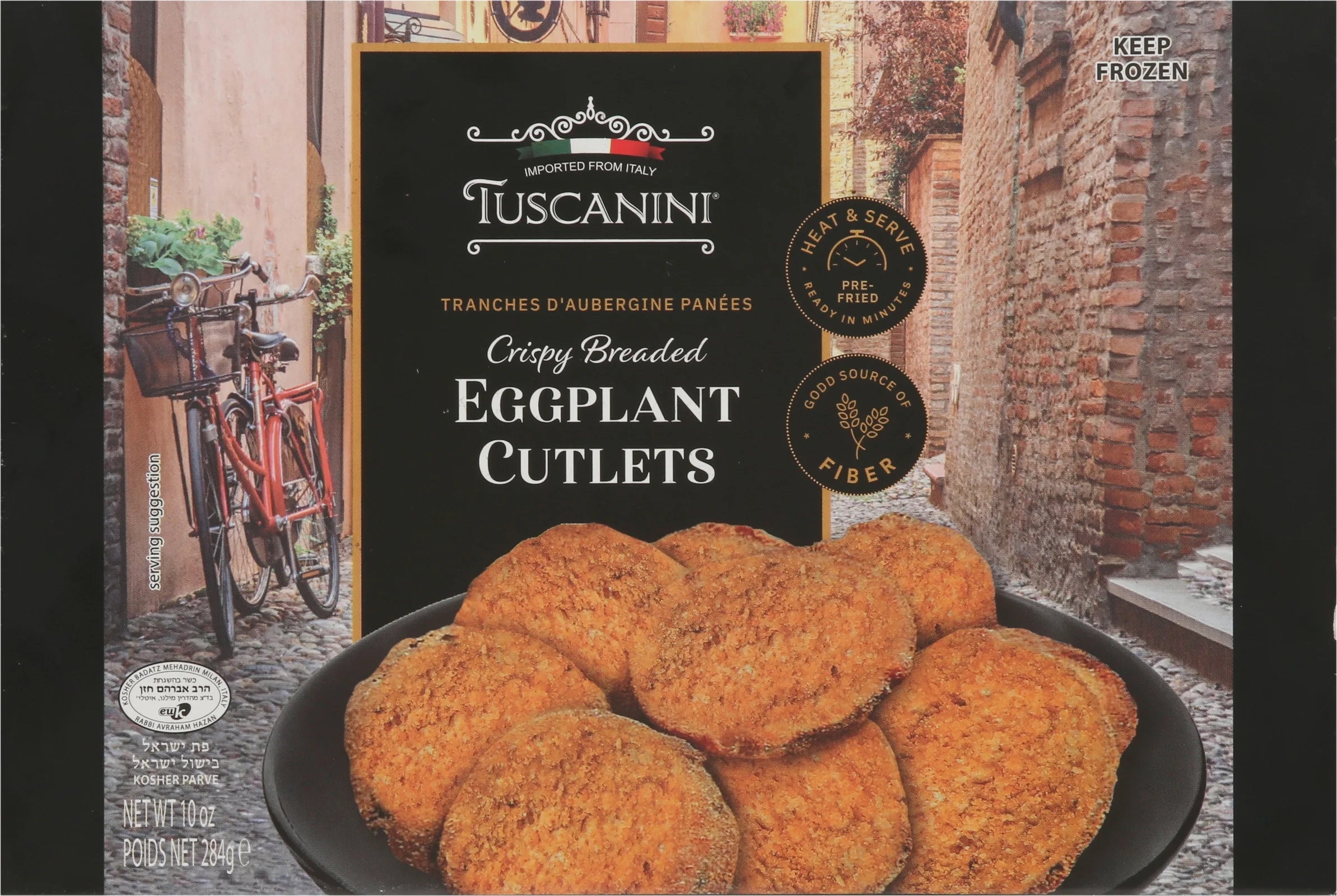 10 OZ Breaded Eggplant Cutlets Pack of 12 F4414