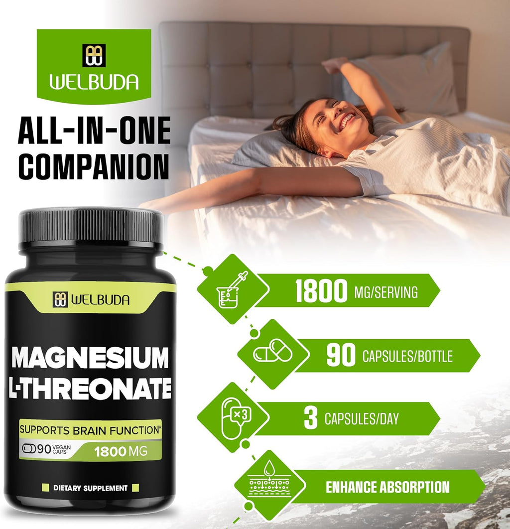 Magnesium L-Threonate Capsules 90 Capsules F727