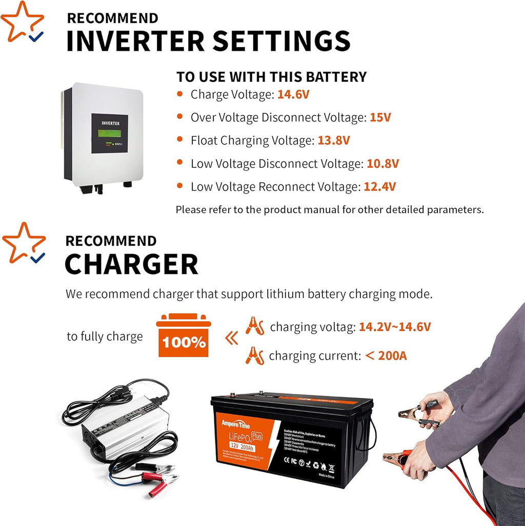 12V 200Ah Lithium LiFePO4 Battery with 200A BMS P445337