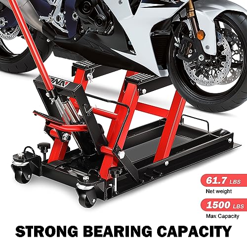 Motorcycle Lift Table 1000lbs Capacity Black J55684