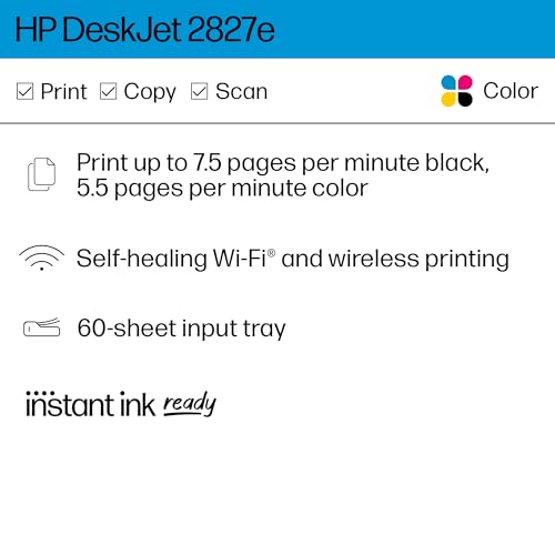 Wireless All-in-One Color Inkjet Printer, Scanner, Copier A203871