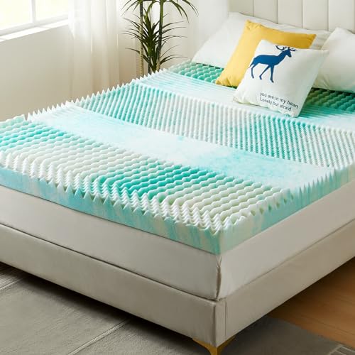 Queen 3 inch Gel Cooling Memory Foam Mattress Topper X633808