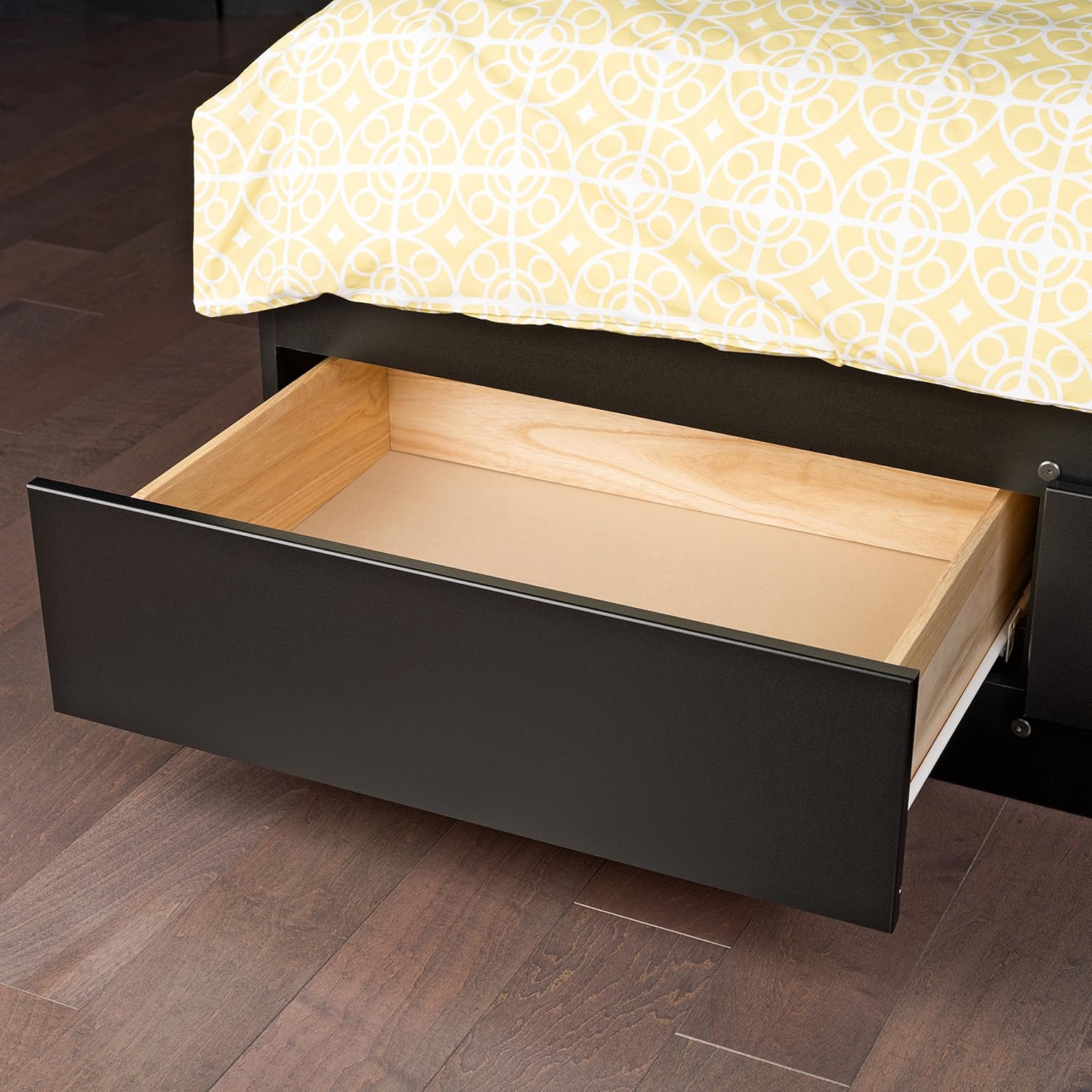 Black Full Platform Storage Bed with 6 Drawers C7527