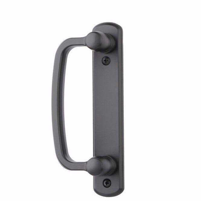 Black 2-Panel Gliding Patio Door Hardware Set L8497