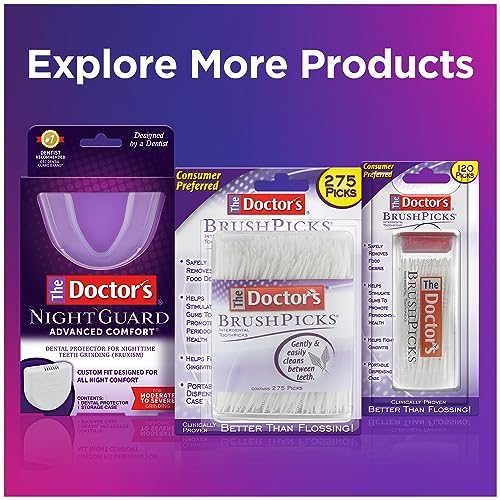 Interdental Brushes and Dental Pick 2-in-1, 275 Toothpicks, 4 Pack F257