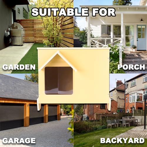 Outdoor Cat Houses Wooden Stray Cat Shelter with Escape Door S6288
