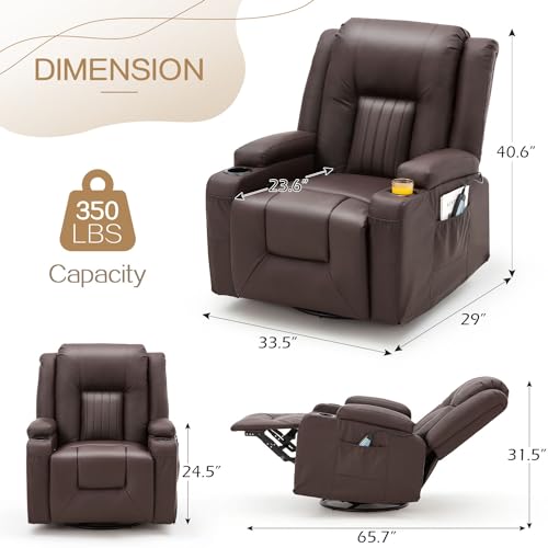 3 Pieces Black Leather Recliner Sofa Set T96392