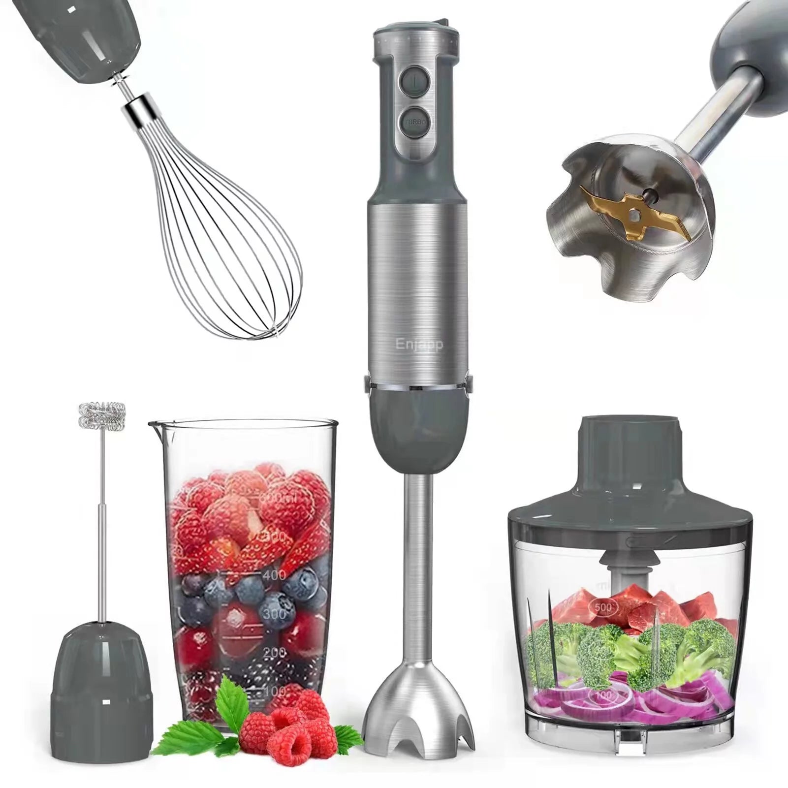5-in-1 Multifunctional Handheld Stick Blender with Whisk P56140