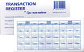 Checkbook Registers Ledger Transaction Log U11598
