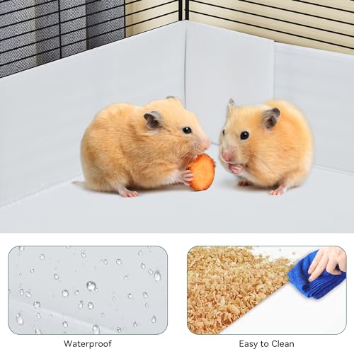 Guinea Pig Cage with Waterproof Plastic Liner 4x2 Playpen 24PCS Panels G83943