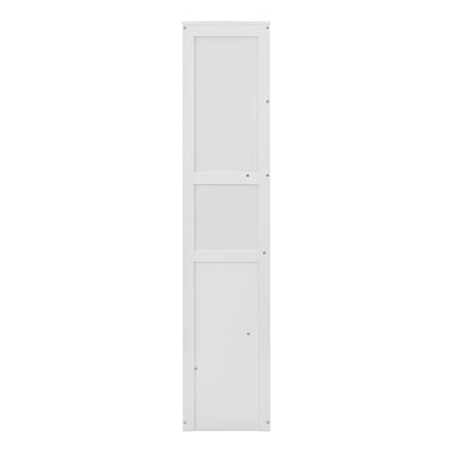 Queen Size Murphy Bed with Storage Shelves and LED Lights, Gray C5124