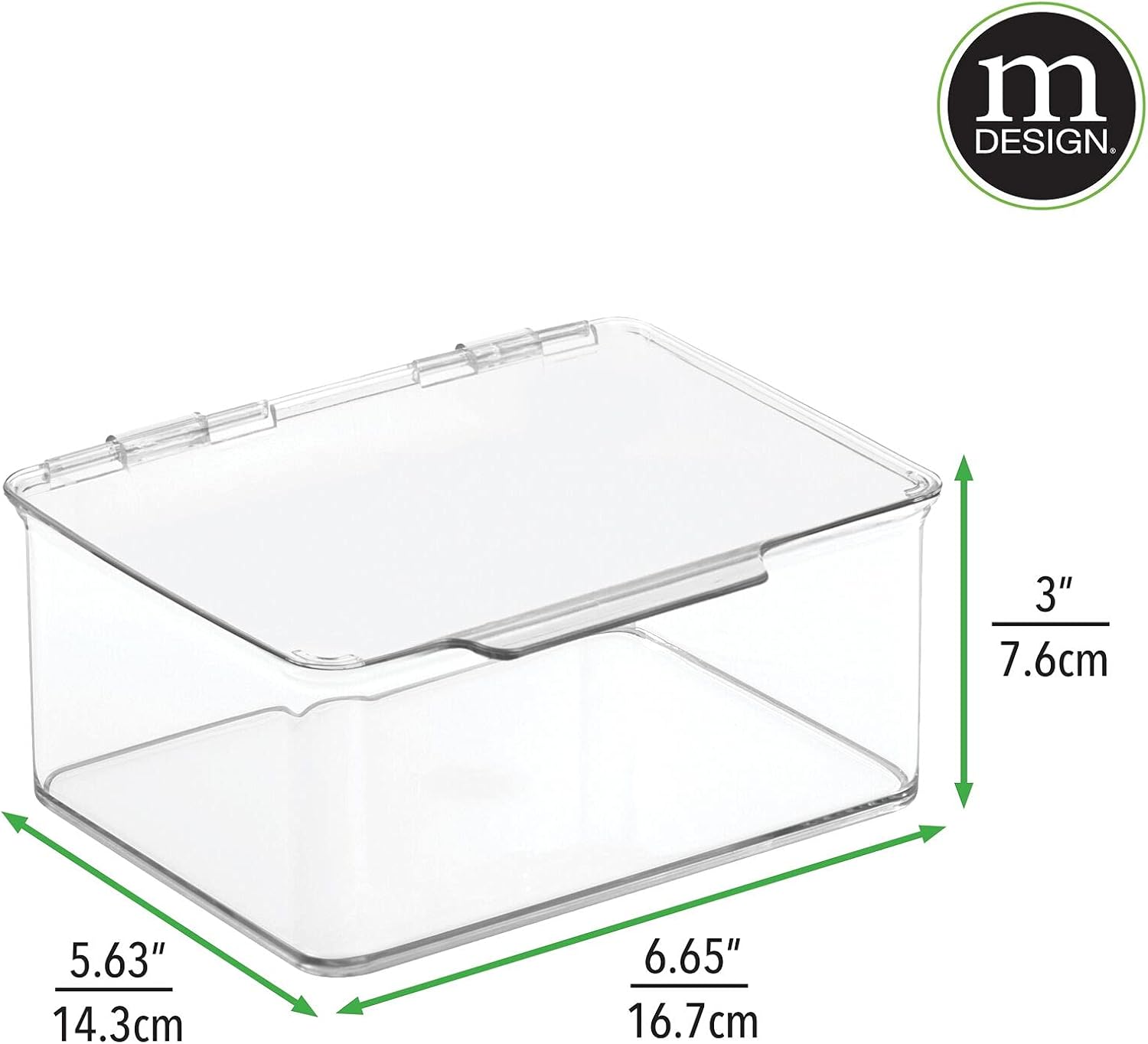 Clear Plastic Storage Bin with Lid, 8 Pack K718
