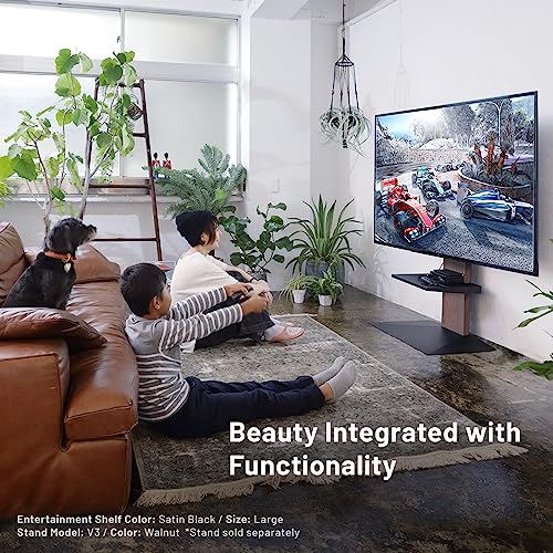 Satin Black Entertainment Shelf J707865