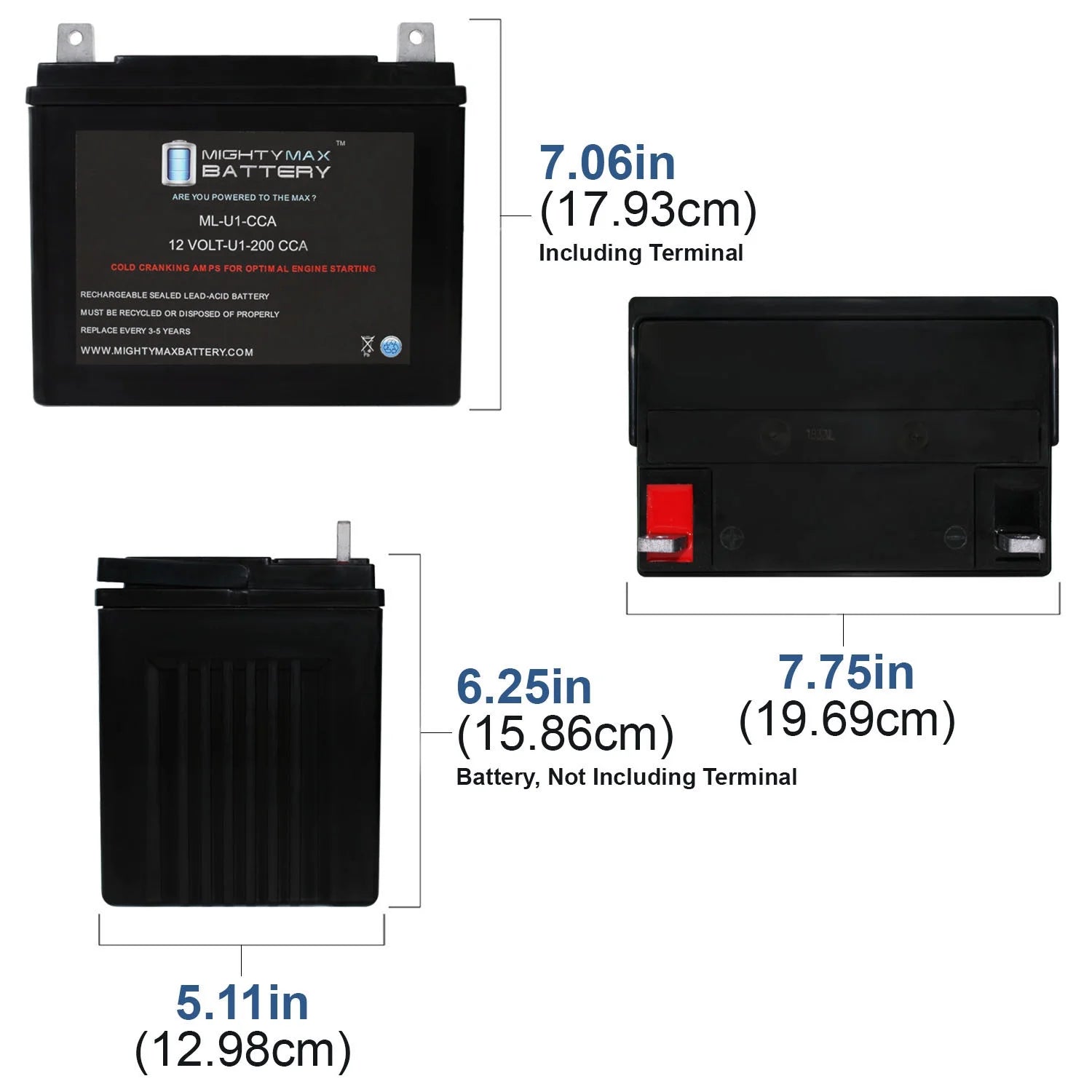 12V 200CCA Battery for Mower Z6151