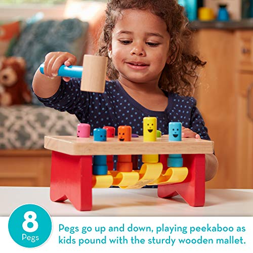 Wooden Pounding Bench Toy with Mallet K265