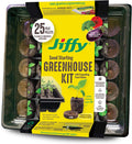 42mm Seed Starting Greenhouse Kit with 25 Biodegradable Expanding Peat Pellets Y4869