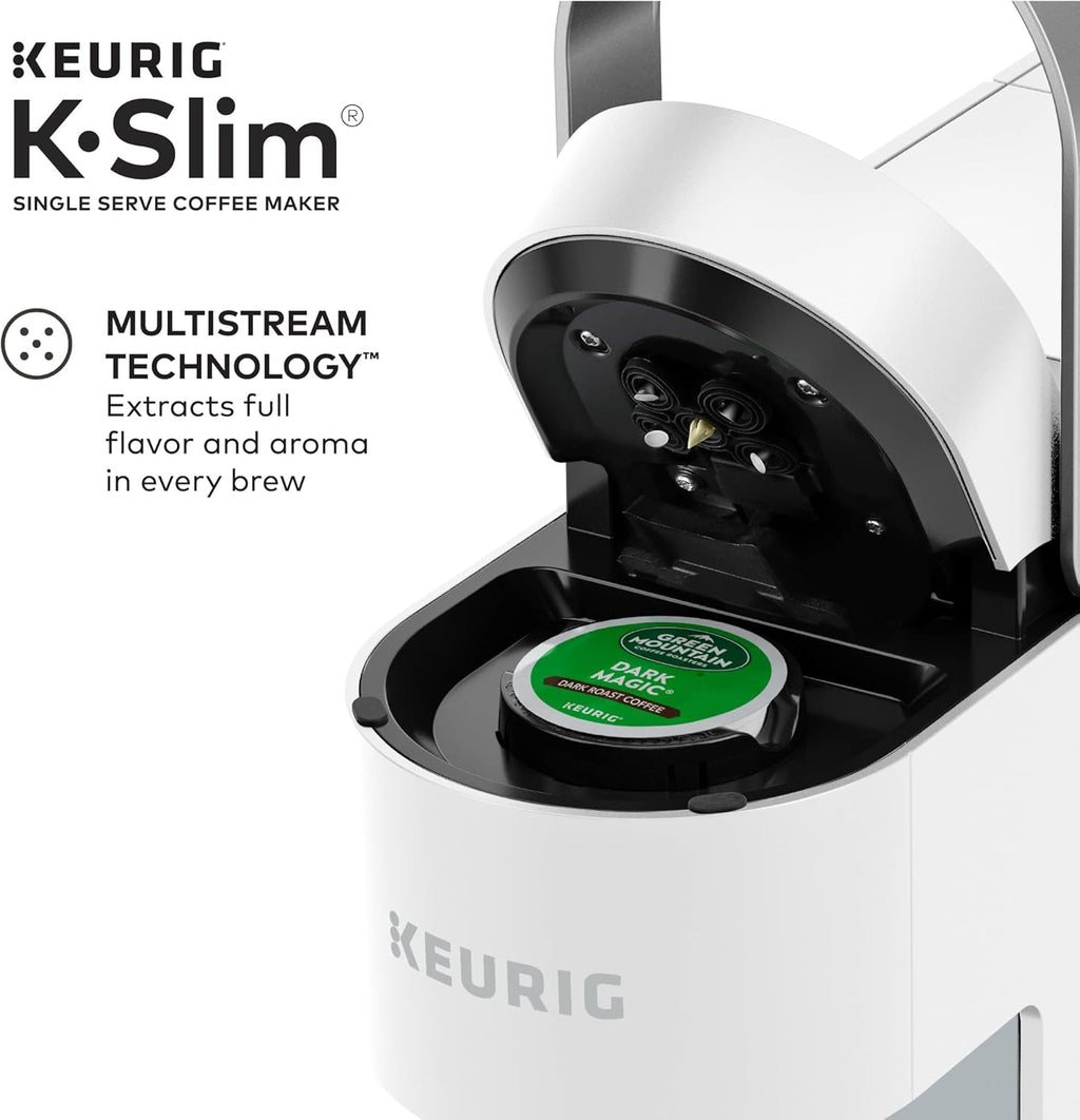 White Single Serve K-Cup Pod Coffee Maker & Black Single Serve Coffee Maker Y182