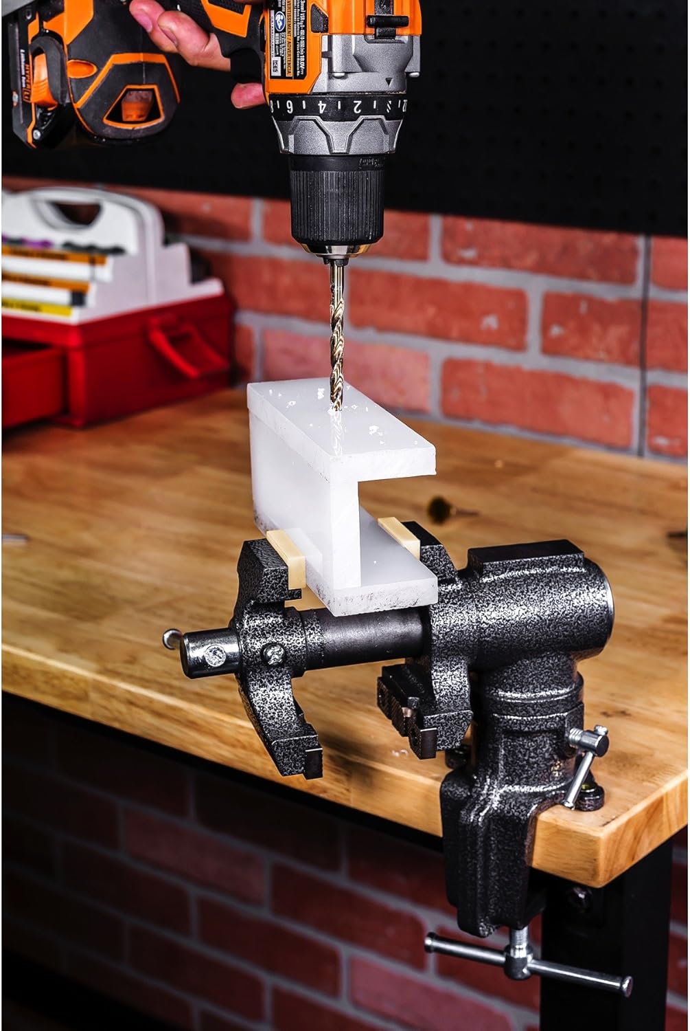 2-1/2 inch Mini Jaw Portable Clamp-on Table Bench Vise with Soft Jaw Covers T923