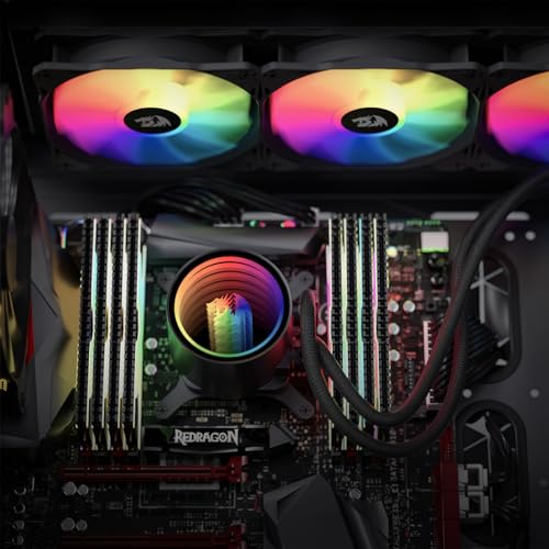 Liquid Cooling System CPU Water Cooler with 120mm PWM RGB Fans Q352257
