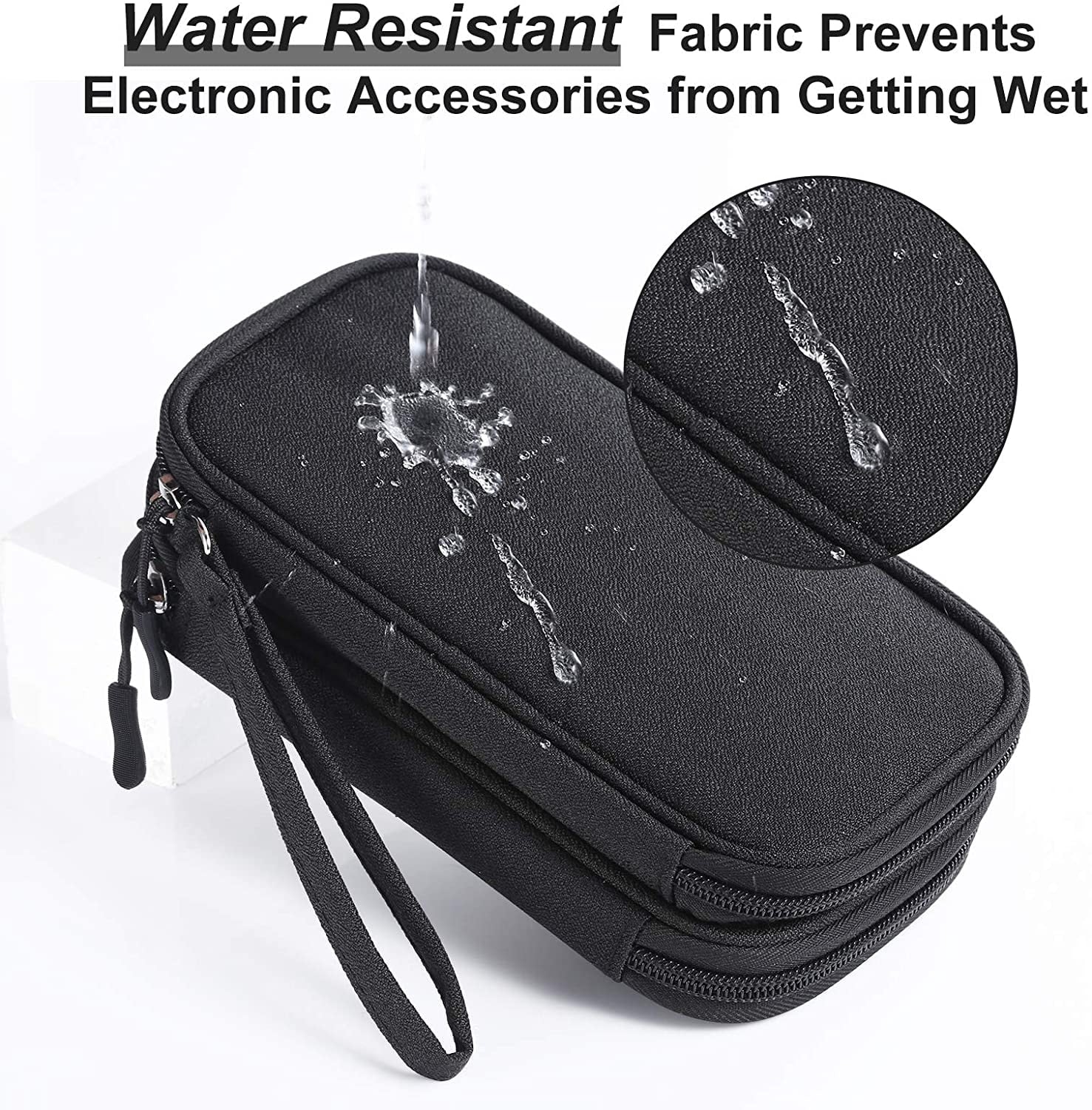 Medium Cable Charger Organizer Bag Light Grey B781690