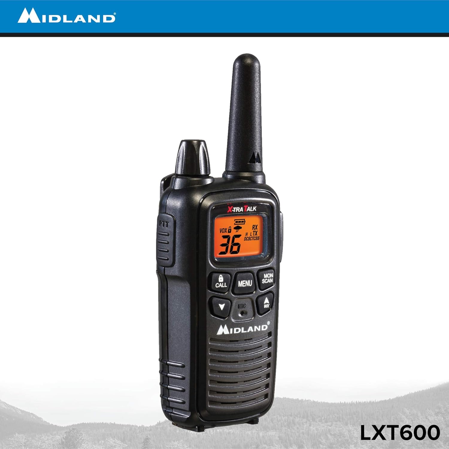 36 Channel FRS Two-Way Radio Walkie Talkie Black 8 Pack G4392