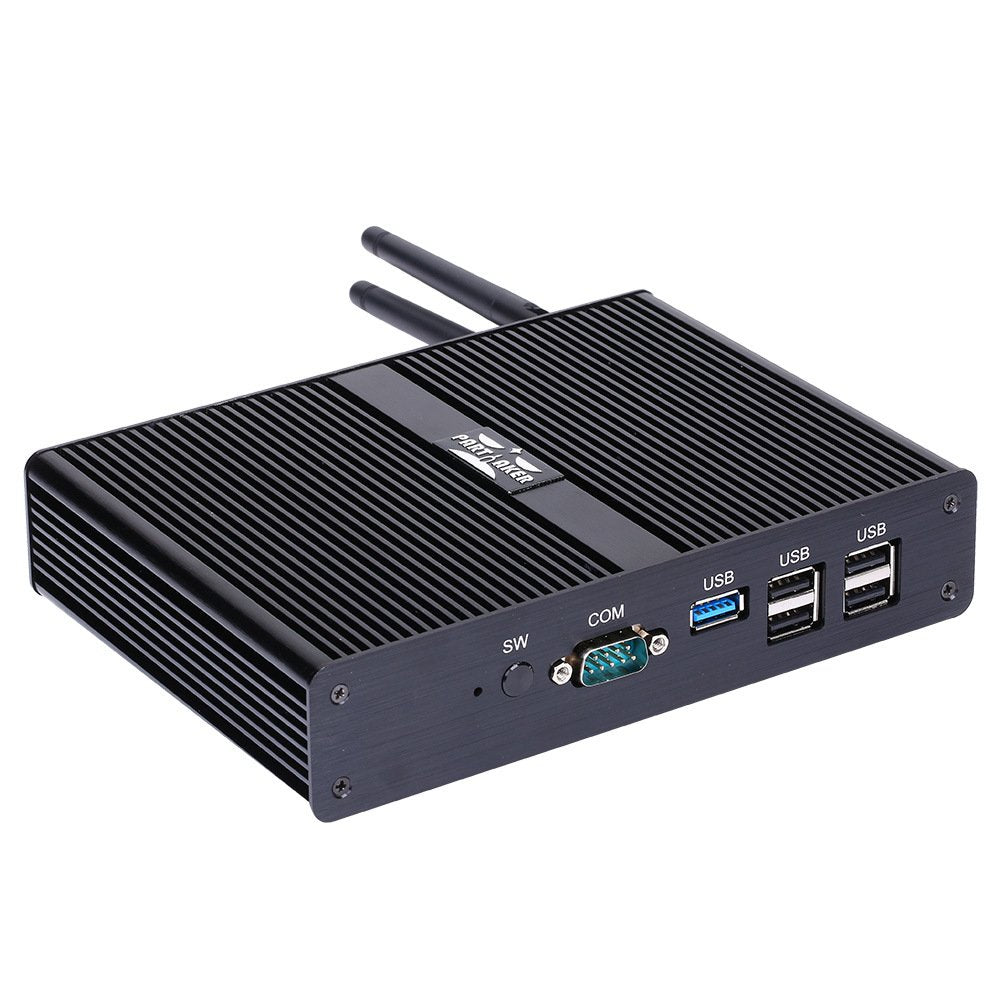 Black Fanless Mini PC with 8G RAM 512G SSD A3229
