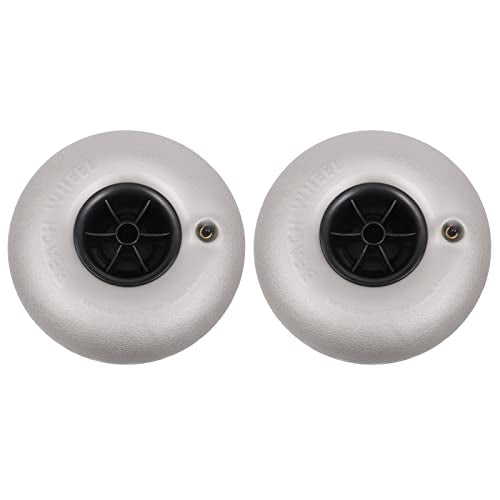 10" Beach Replacement Balloon Wheels Tires with Axle Hole 20mm 2-Pack T68875