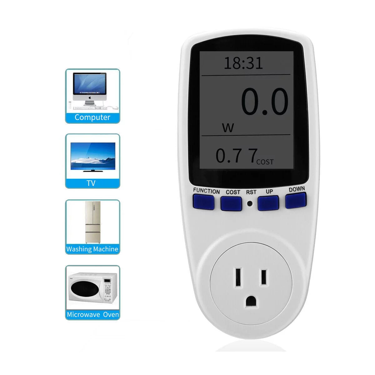 Plug-in Socket Watt Meter Power Analyzer M118513