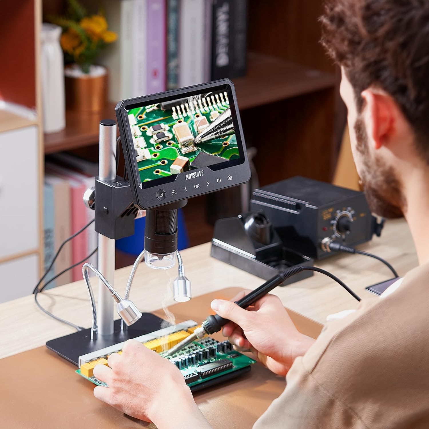 7'' LCD Digital Microscope, 1200X, 1080P, 32GB A63831