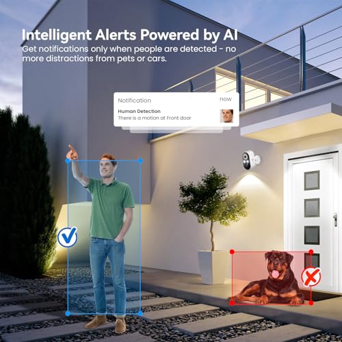 2 Pack 1080p Wireless Security Camera with Color Night Vision G825947