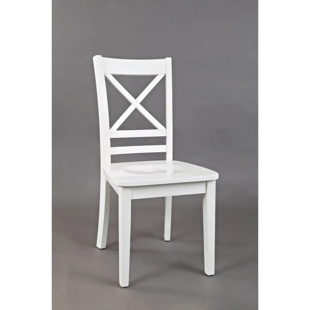 Solid Wood Cross-Back Dining Chair (Set of 2) A40559