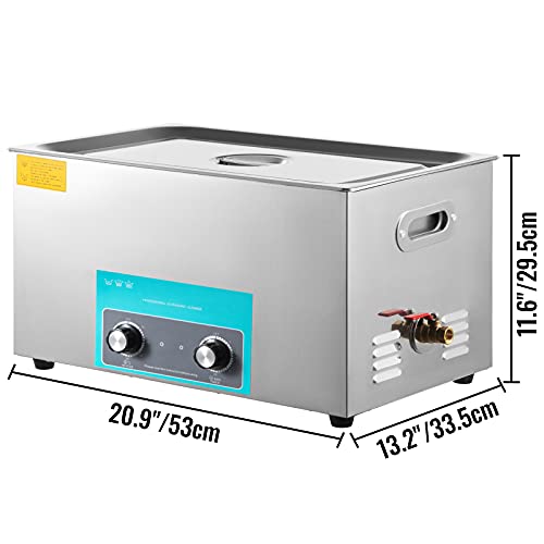 10L Ultrasonic Cleaner 304 Stainless Steel with Heater Timer J4999