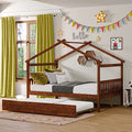 Full Size Solid Wood Platform Bed Frame with 2 Drawers R872
