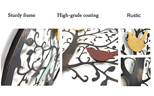 Metal Wall Art Tree of Life Wall Decor 23inch Family Tree Metal Wall Hanging (black) C83920