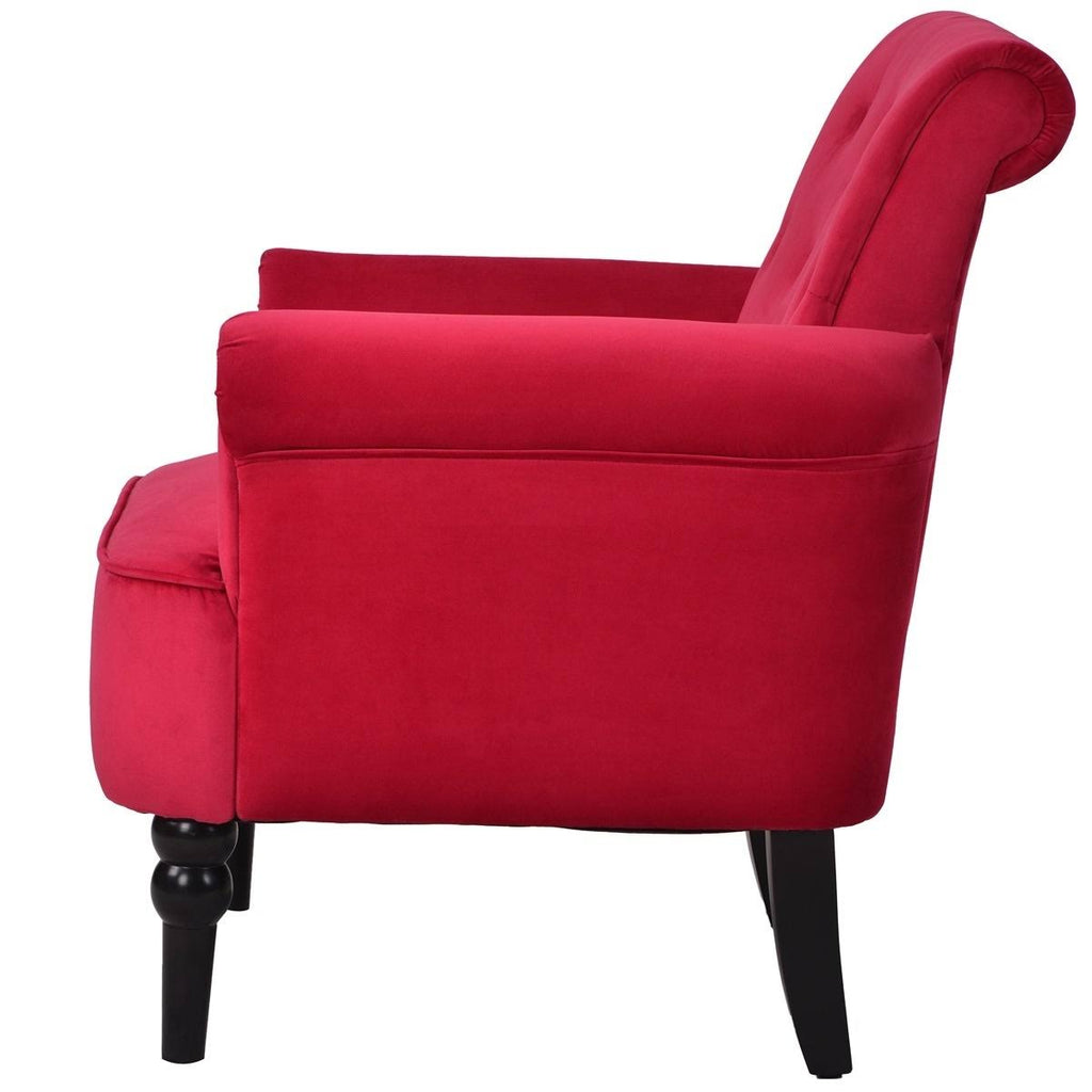 Rosewood Button Tufted Club Chair C55265