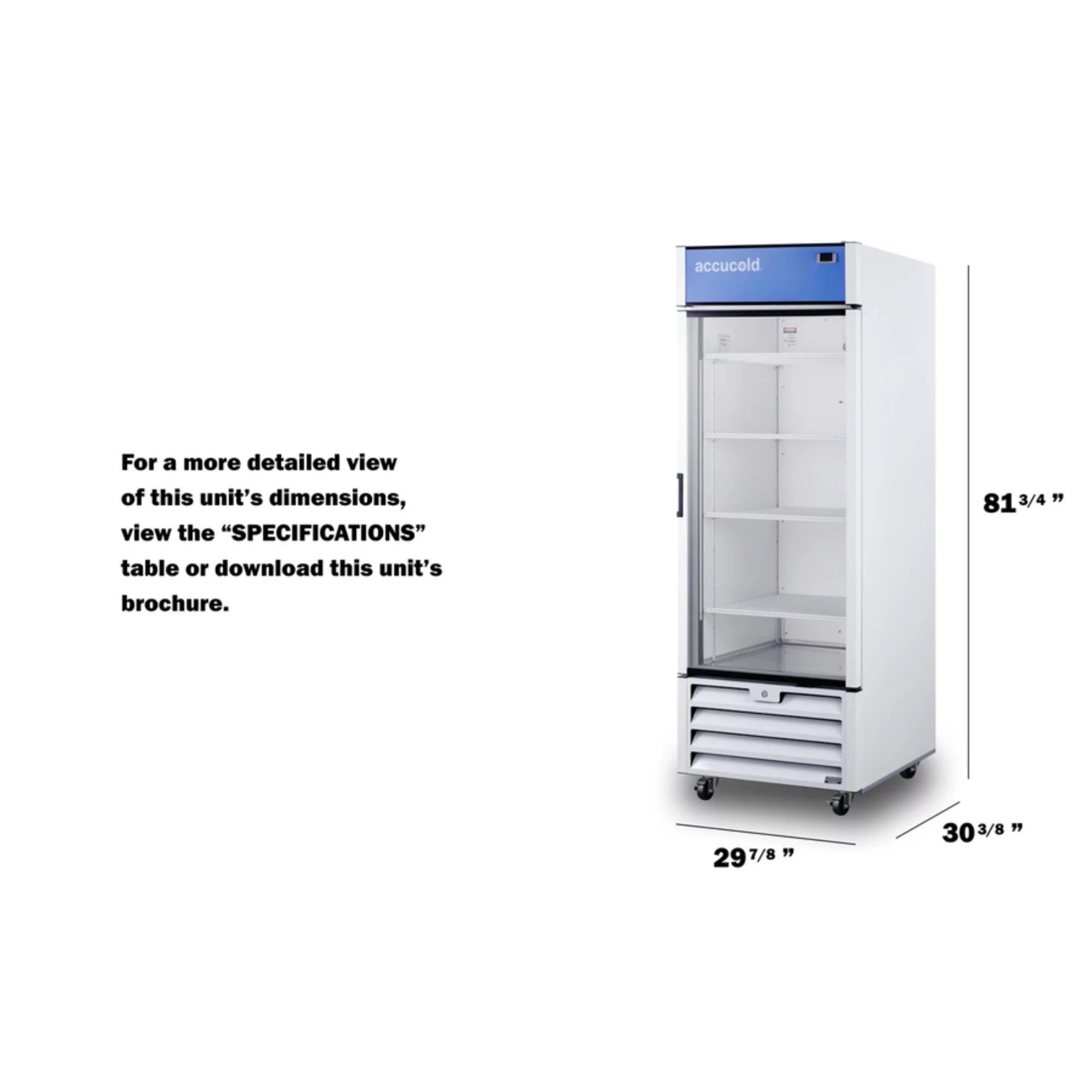 Full-sized glass door commercial beverage center P394