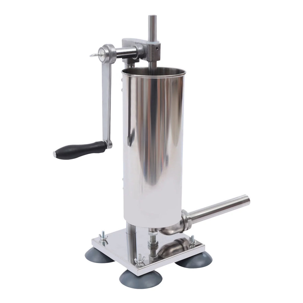 3L Manual Sausage Stuffer Stainless Steel Vertical Sausage Maker with 8 Tubes S34671