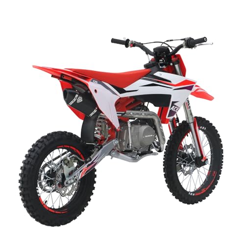 125CC Dirt Bike, 4-Speed Manual Clutch, Kick Start, 17"/14" Tires M50187