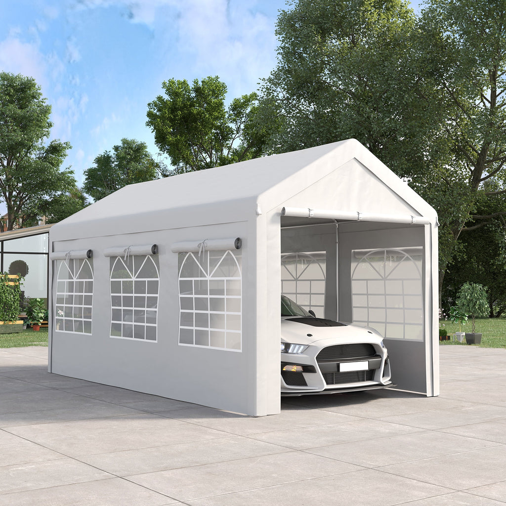 10' x 20' Height Adjustable Carport and Party Tent H151986