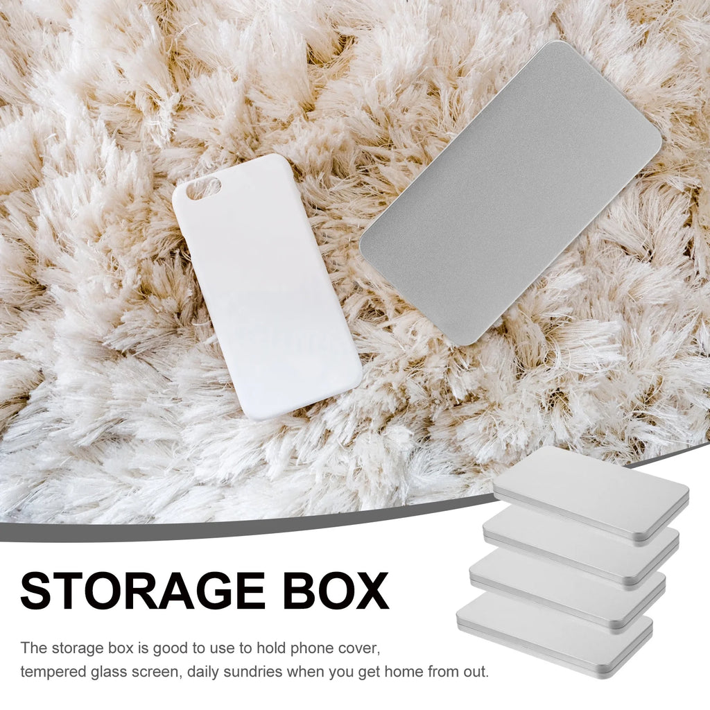 4 Pcs Clear Wicker Basket Storage Box D78207