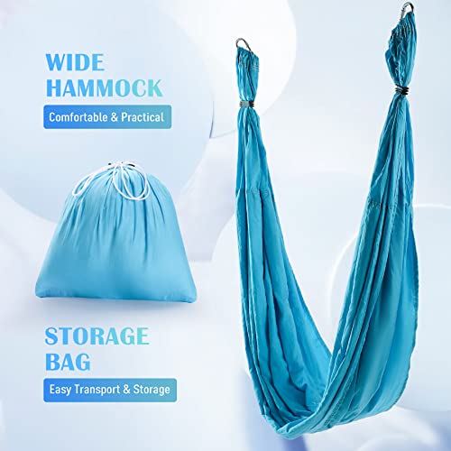 Aerial Yoga Swing Hammock Kit with 2 Extensions Straps and Ceiling Mounting Kit A929797