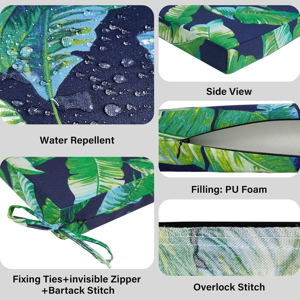 Blue Palms Square Outdoor Chair Pad Set of 2 B28756