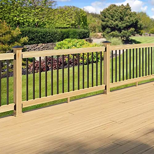 6 ft. Cedar Rail Kit with Aluminum Square Balusters P497