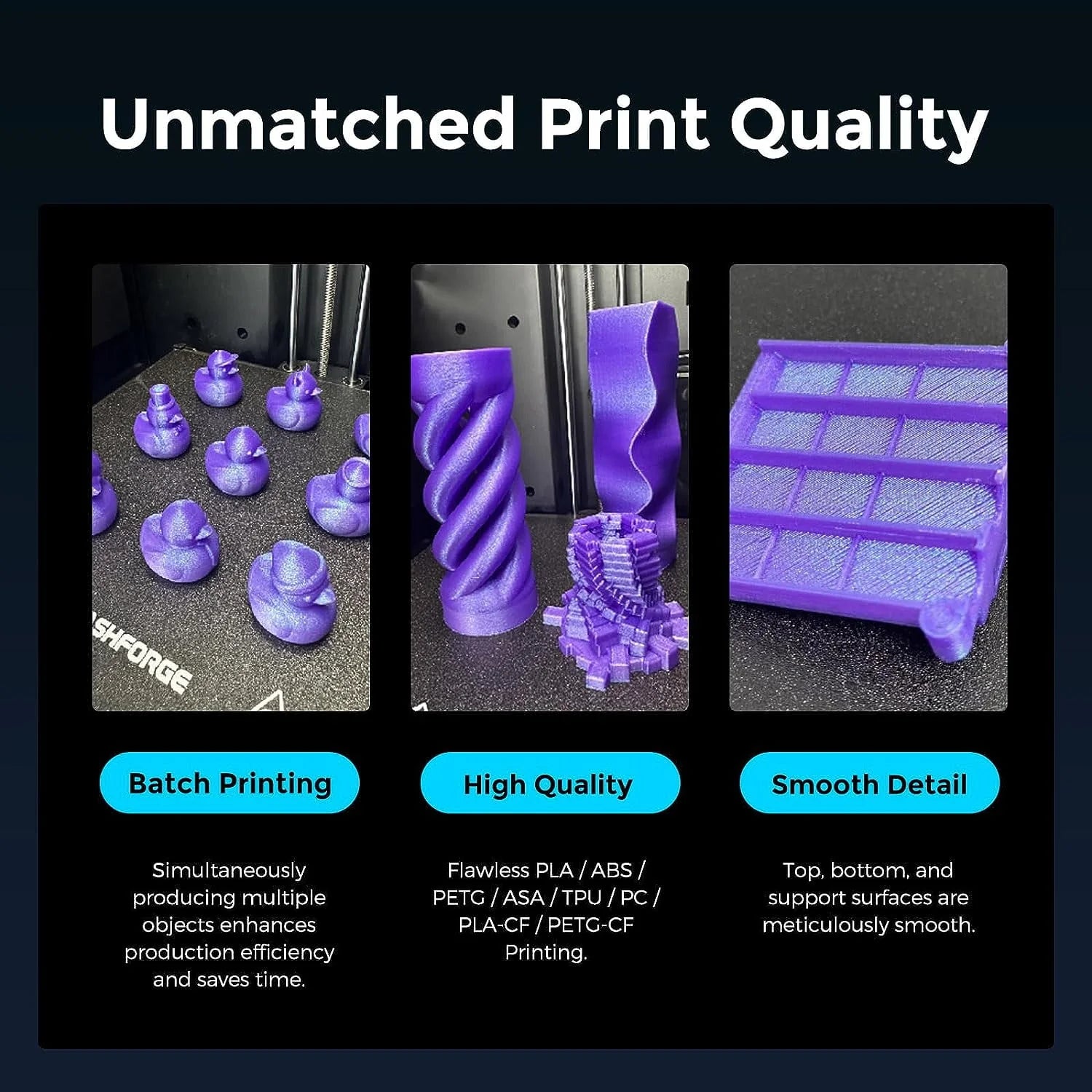 High Speed 3D Printer, Print Size 8.7 x 8.7 x 8.7'' H359868