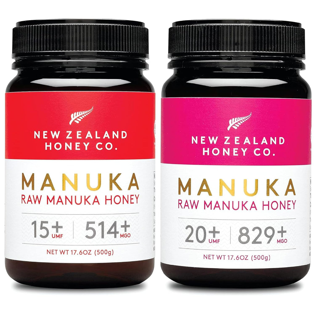 Raw Manuka Honey UMF 20+ MGO 829+ 17.6oz & UMF 15+ MGO 514+ 17.6oz H8509