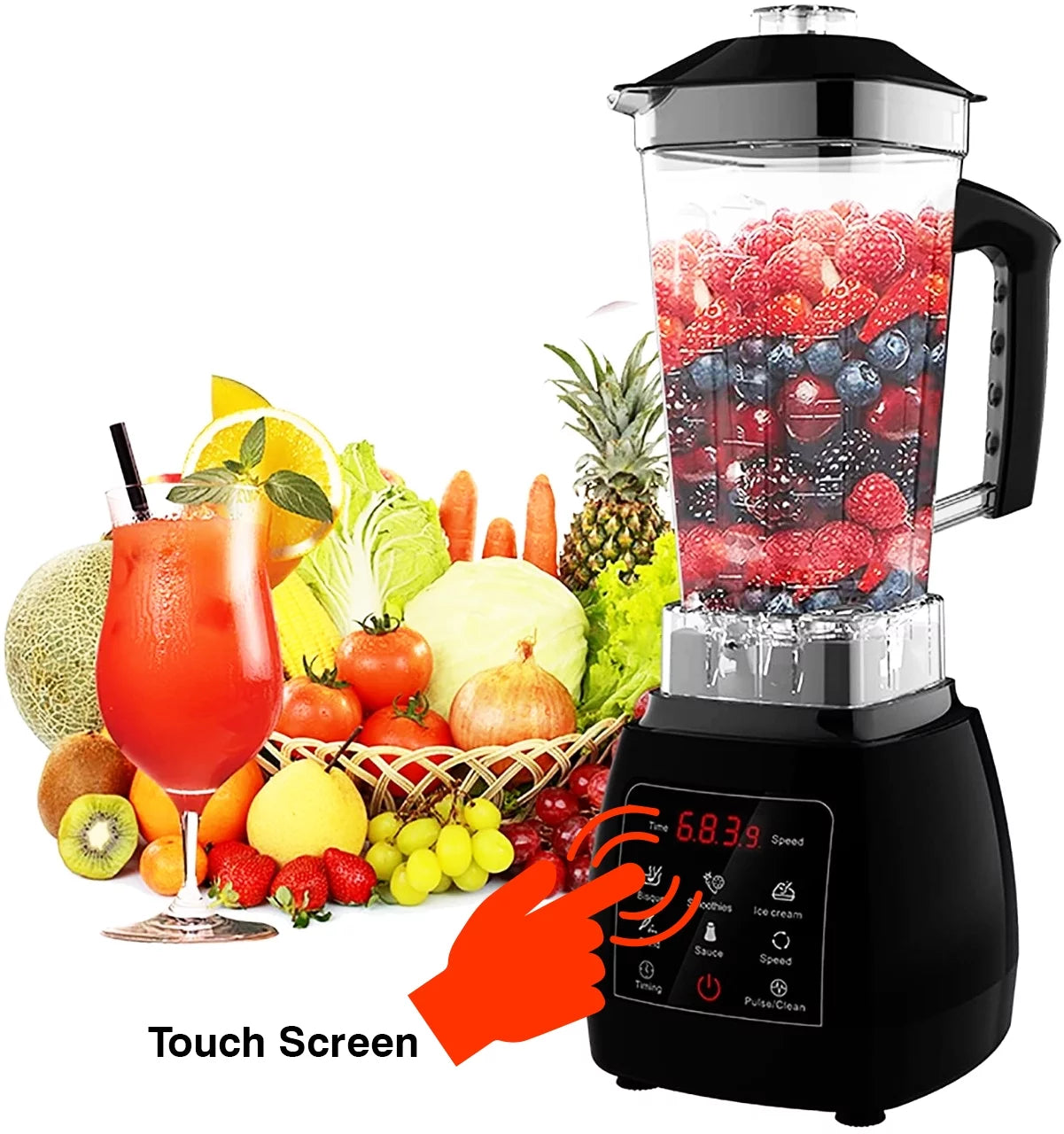 64 Oz 2000 Watt Stainless Steel Blender R91311