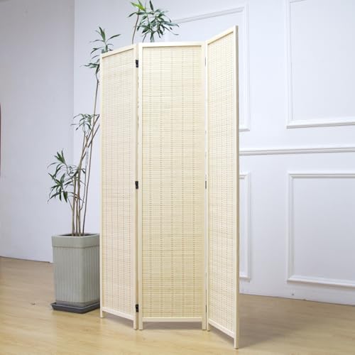 6 Panel Bamboo Room Divider, 67" H x 92.1" W H825