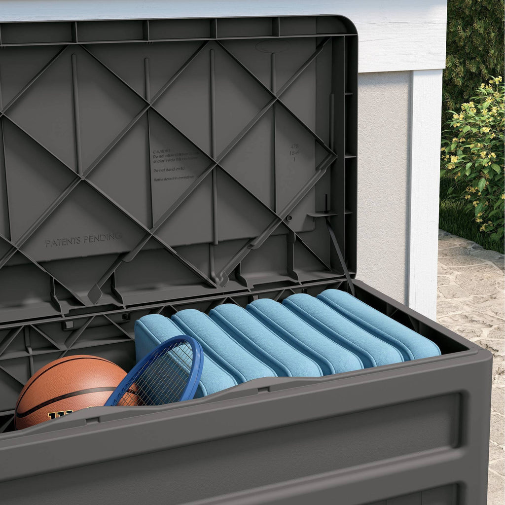 73gal Deck Box with Seat Stoney Gray G166