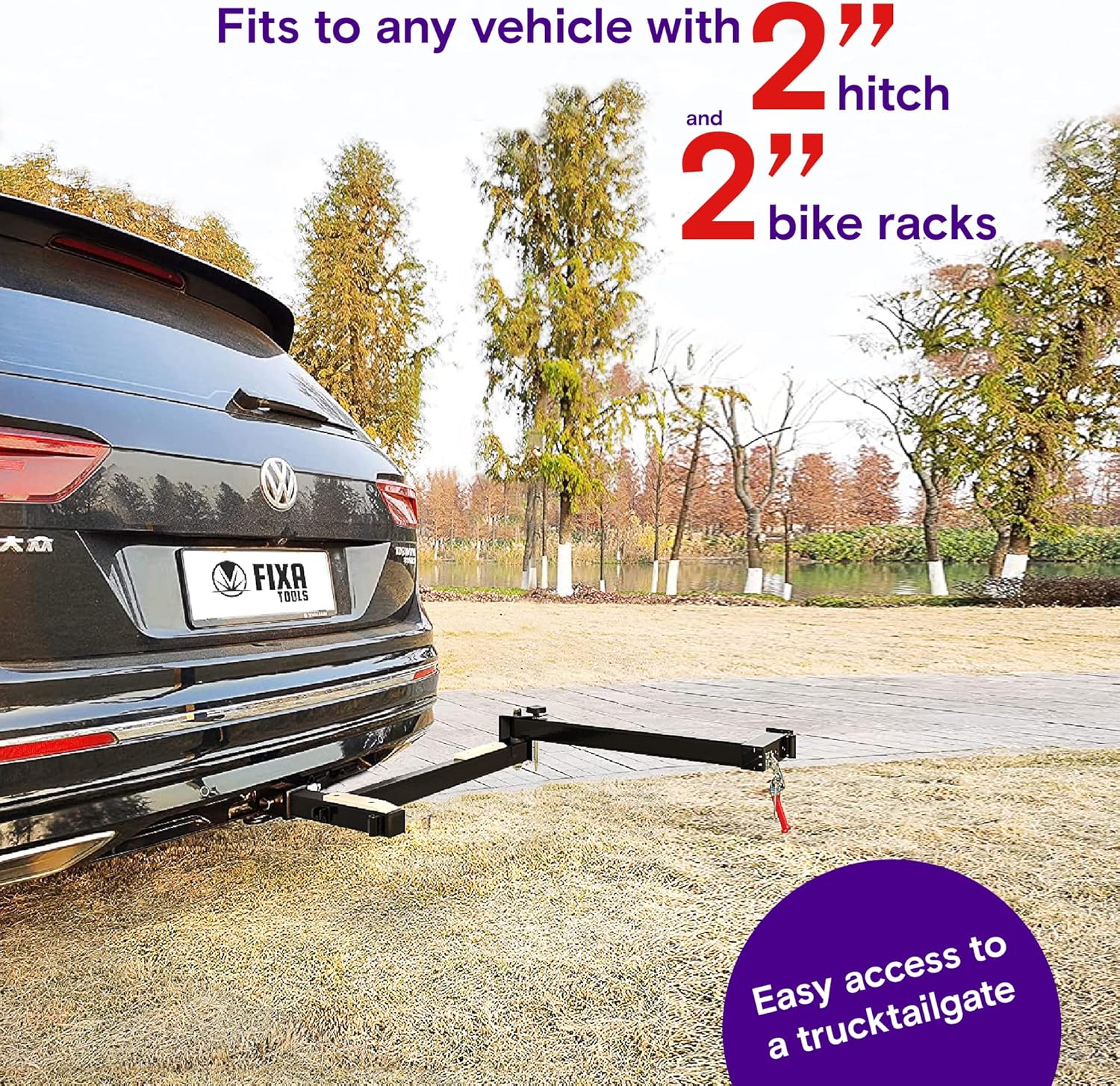 Bike Rack Adapter for 2" Hitch Receivers A4297
